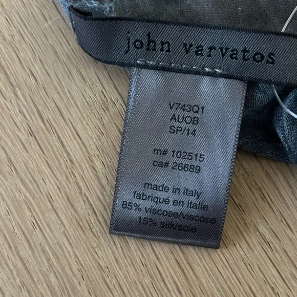 John Varvatos Stars and Stripes American Flag scarf.